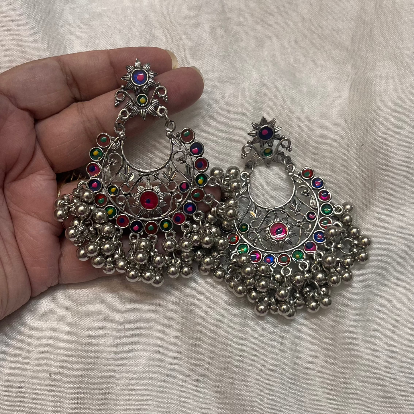 Multi colour chand baliya