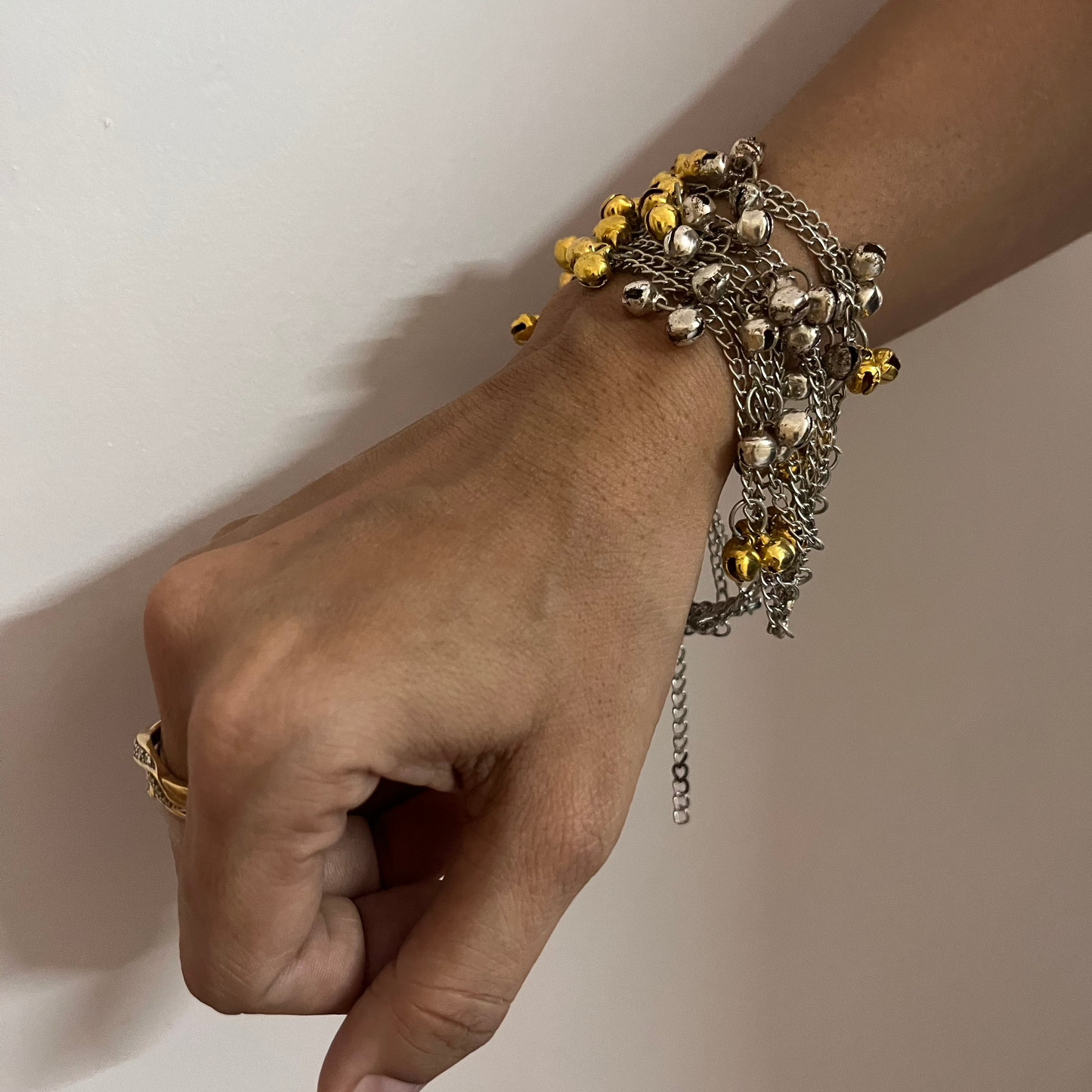 Golden silver ghoonghroo Bracelet